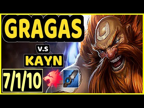 ONFLEEK (GRAGAS) vs KAYN - 7/1/10 KDA JUNGLE CHALLENGER GAMEPLAY - KR