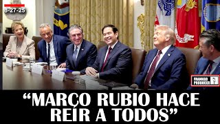 MIRA: Marco Rubio SUELTA BROMAS en la Reunión del Gabinete de Trump