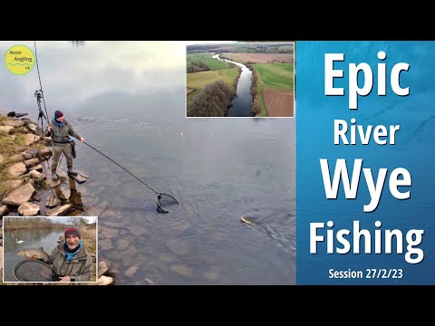 Epic Fishing On The Stunning River Wye - Winter Trotting The Stick Float - 27/2/23 (Video 388)
