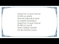 Jacques Brel - Quand on N'A Que l'Amour When We Have Only Love Lyrics