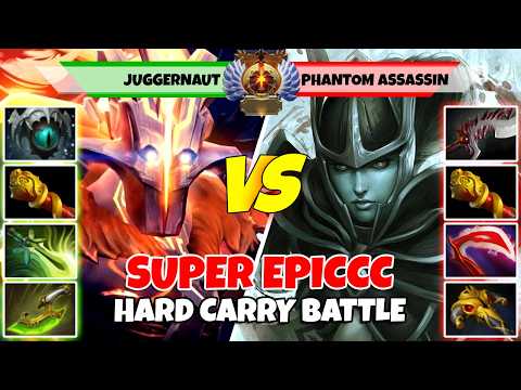 JUGGERNAUT (Carry) vs PHANTOM ASSASSIN (Carry) - Battle Of Immortal Rank Dota 2 Players - Z Dota 2