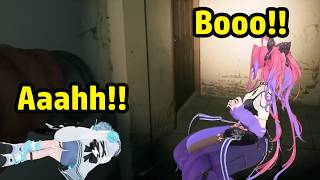 Kirikara Vivi and Mizumiya Su play Home Sweet Home in 3D, but Vivi scares Su【Hololive】