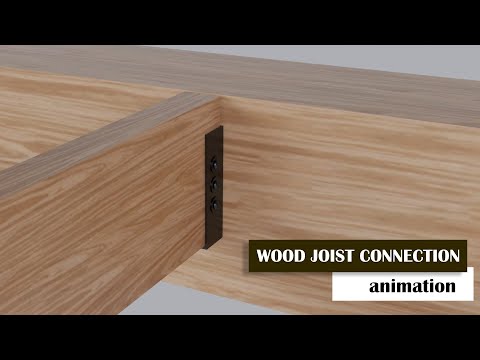 Wood Joist to Beam Connection using Concealed Beam Hanger
