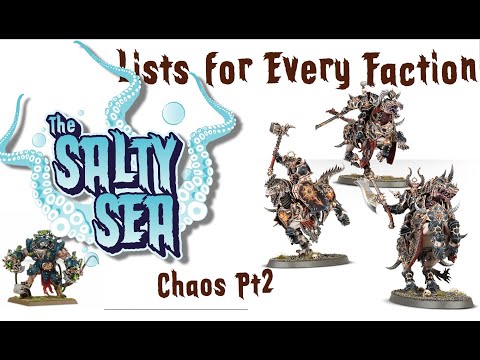 Warcry 2.0 - Chaos pt2 - Starter Lists for Every Faction