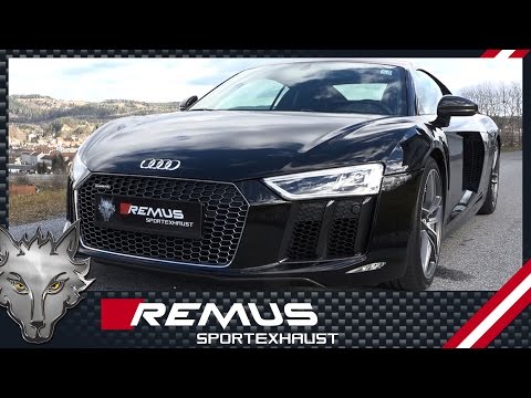 Audi R8 type 4S V10 plus 5,2 FSI with REMUS axle-back system