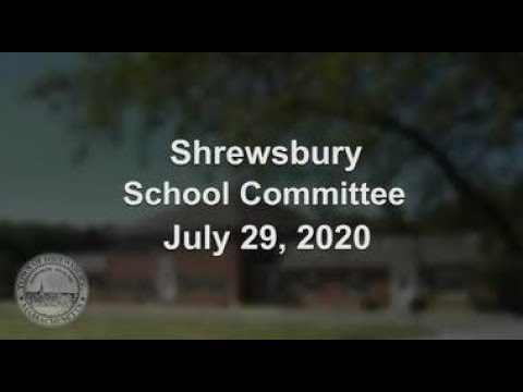 School Committee Meeting of July 29 2020