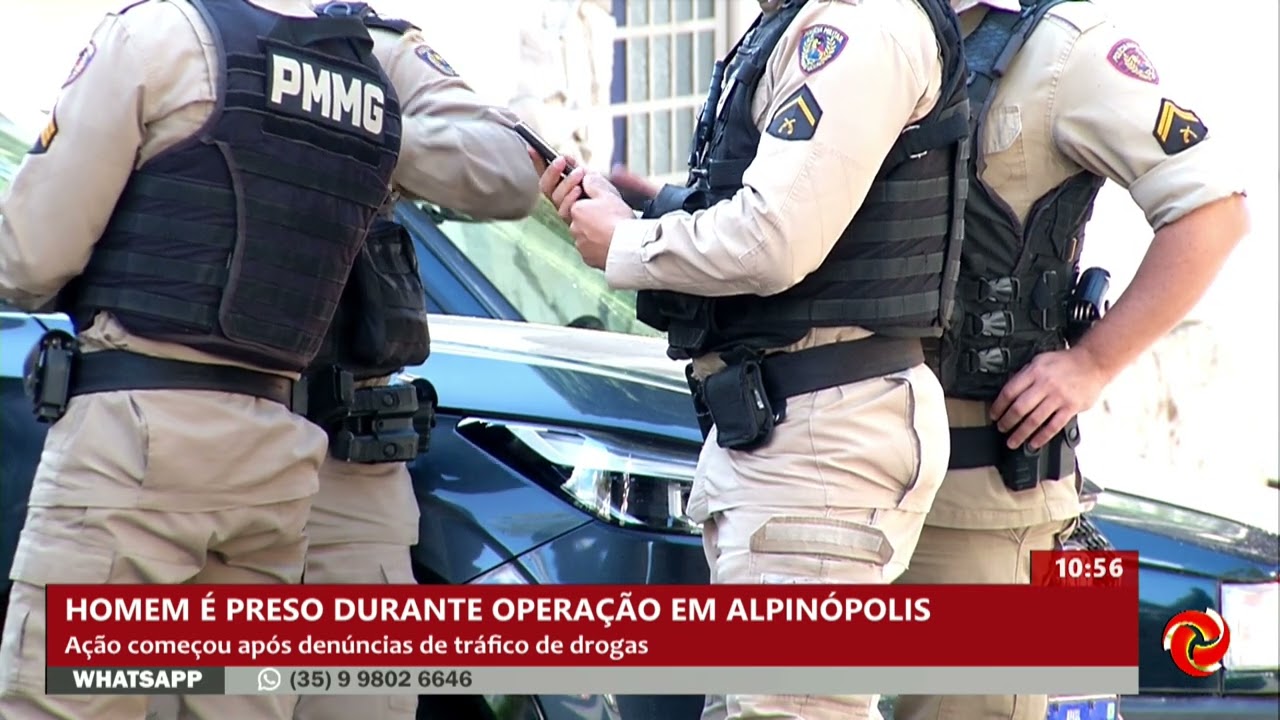 Operação contra o tráfico termina com prisão e apreensões em Alpinópolis