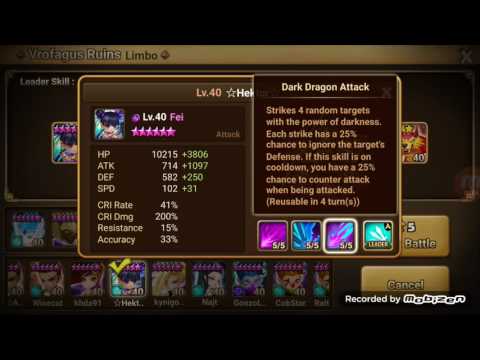 Summoners War | Test | Dark Kung Fu Girl - Fei
