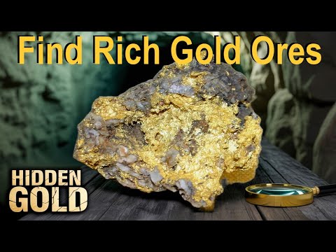 Find and recognize Rich GOLD ores: secrets of gold rocks