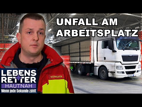 Arbeitsunfall: Fahrer bei Containerverladung schwer verletzt! | Lebensretter hautnah | SAT.1