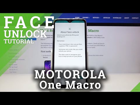 How to Set Up Face Unlock in MOTOROLA One Macro – Face Recognition