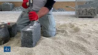 Naturstein bearbeiten: Granit-Naturleisten spalten