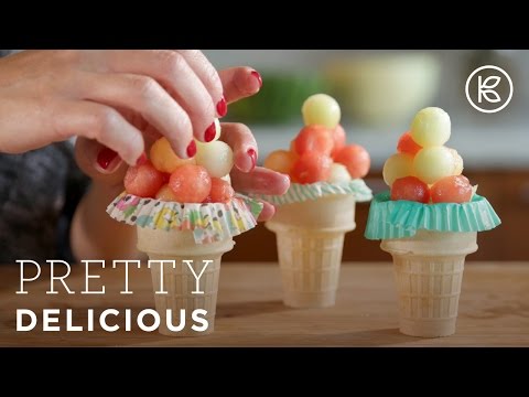 Watermelon Ice Cream Cones | Pretty Delicious