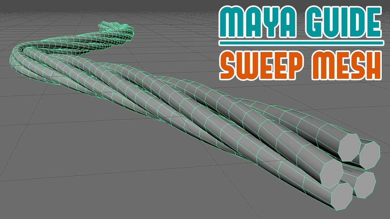 Maya: The Complete Guide to Using Sweep Mesh - Techniques, Tricks and Secrets