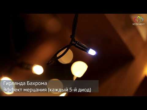 Миниатюра изображения товара Светодиодная бахрома Neon-Night Айсикл 255-231 (4x0.6м, желтый)