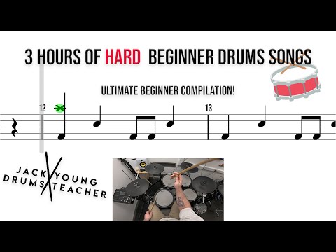 🥁 2 Hours of Hard Beginner Drums Songs – Ultimate Beginner Compilation!