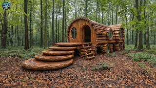 Building a Forest House with Round Logs: From Timber to One-of-a-Kind Masterpiece!