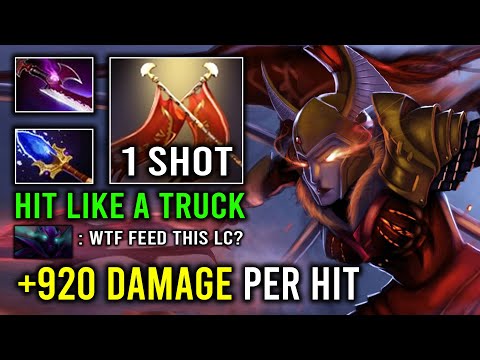 +920 DAMAGE PER HIT 1 Shot Solo Duel Hunting LC 100% Counter Tank Hero Dota 2