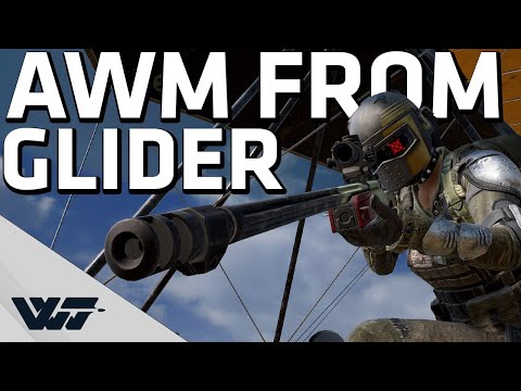 AWM FROM GLIDER - Hitting some insane shots - PUBG