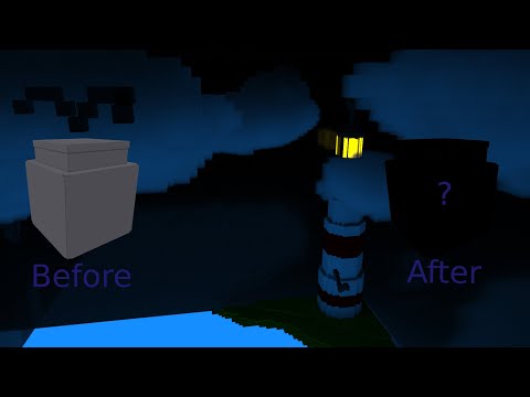 A Lighthouse In a Glass Jar | Speed Modeling In MagicaVoxel