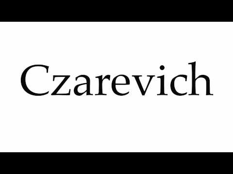 How to Pronounce Czarevich