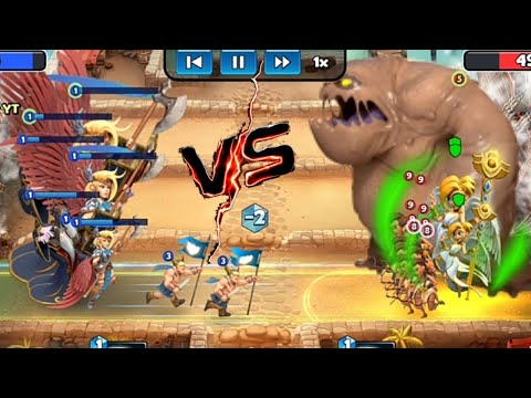 Castle Crush - Most biggest Valkyrie Vs Giant Mud Elemental Fight! - Castle crush Gameplay