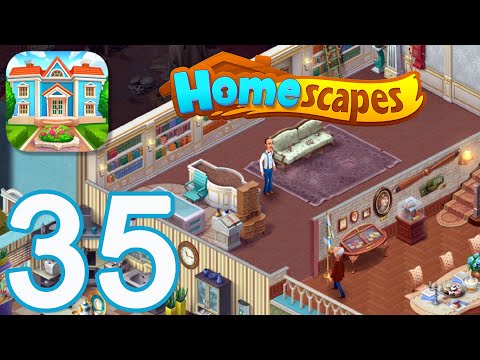 HOMESCAPES Story Walkthrough Gameplay #35 - Library - Day 2 (iOS, Android)