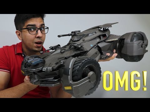 UNBOXING & LETS PLAY! - Ultimate Justice League BATMOBILE  - 1/10 RC movie car - FULL REVIEW!