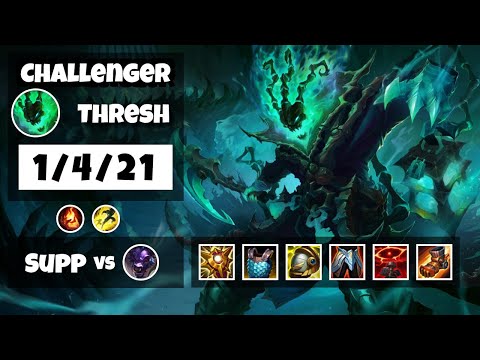 Thresh vs Alistar EU Challenger SUPPORT (1/4/21) - v11.6