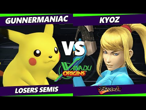 Xanadu Origins Losers Semis - Gunnermaniac (Pikachu) Vs. Kyoz (ZSS) Smash Brawl - SSBB
