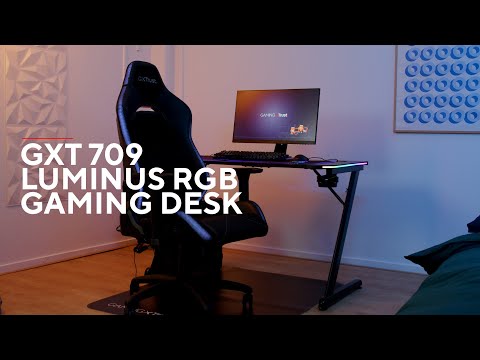 Trust Gaming Desk GXT 709 Luminus RGB Black