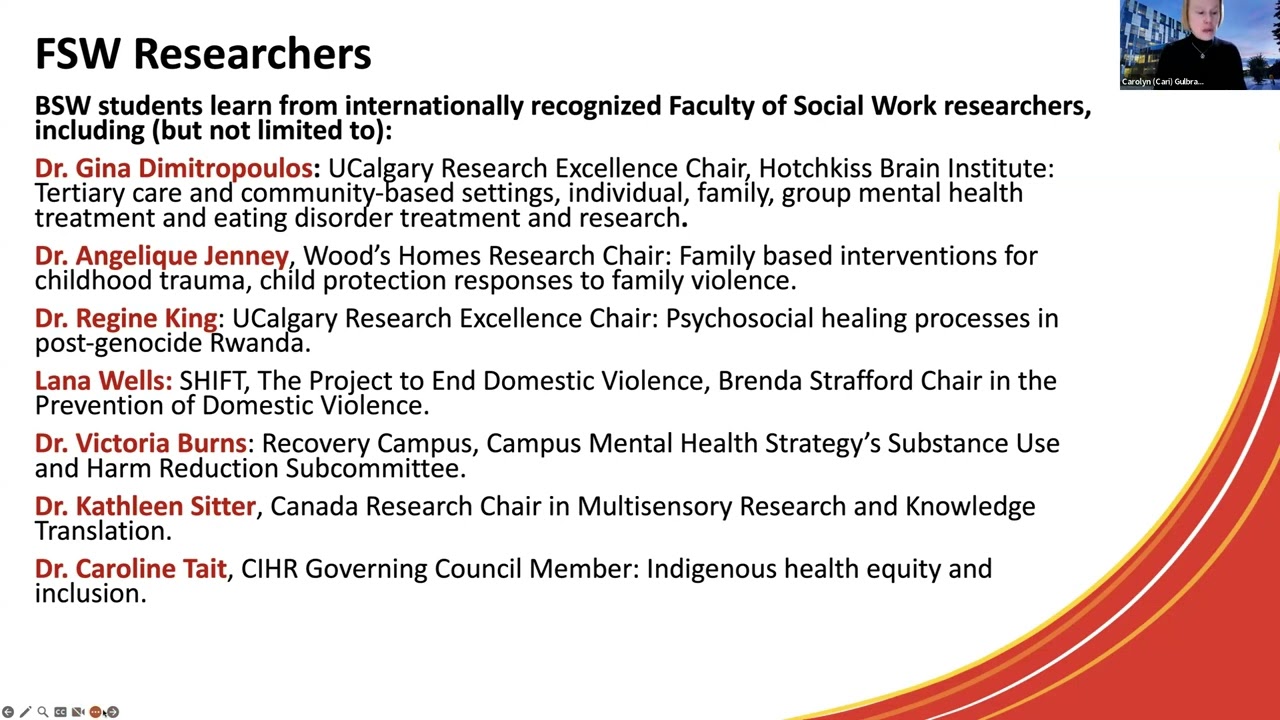 You at UCalgary 2024 - Social Work Session