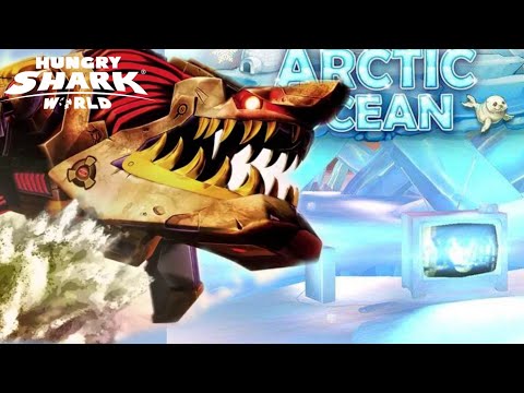ROBO SHARK MOST GOLD IN ARCTIC OCEAN LIVE CONTEST! - Hungry Shark World