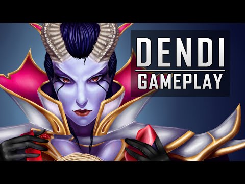 Dendi (Queen of Pain) Gameplay