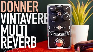 Video thumbnail for Donner Vintaverb Reverb by TheSuperFunAwesomeHappyTimePedalShow