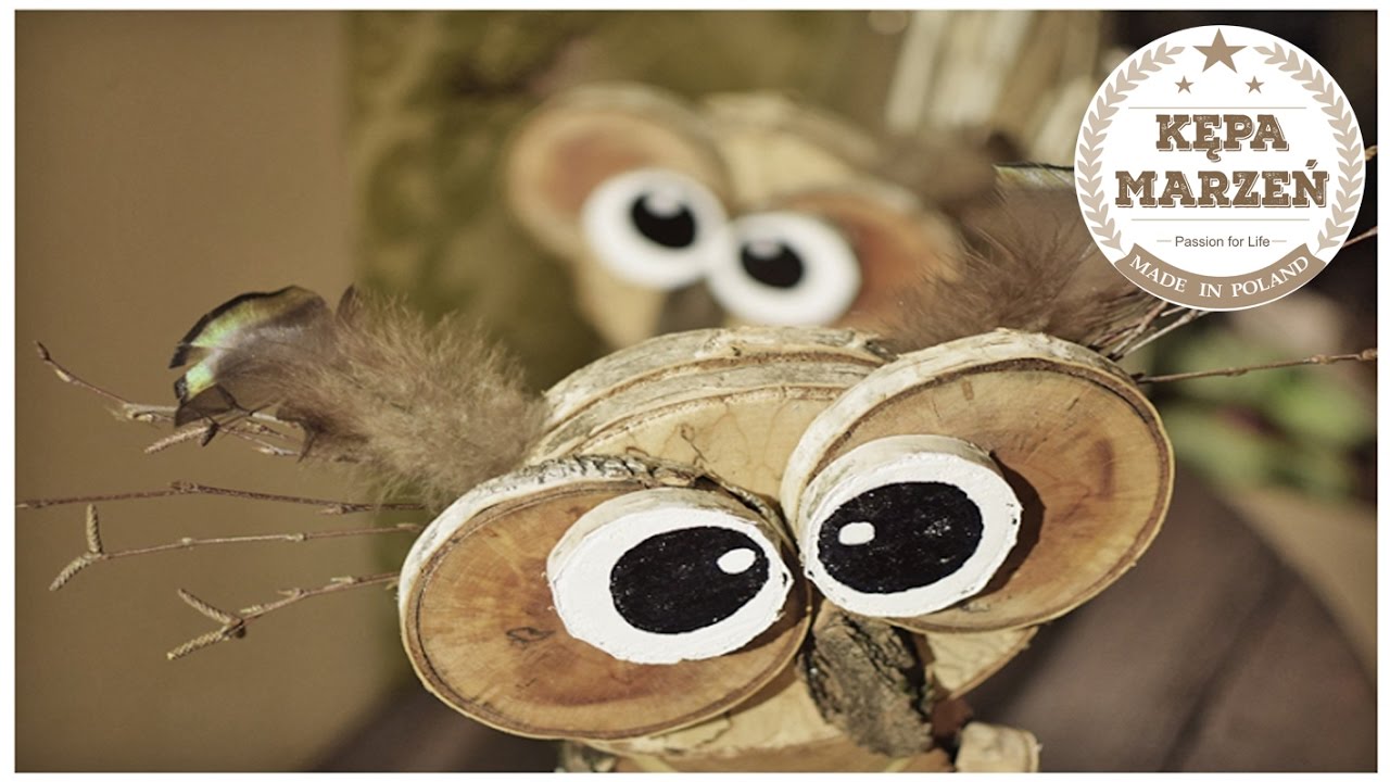 Szalone sowy z drewna - zrób to sam / Crazy owls from wood - DIY