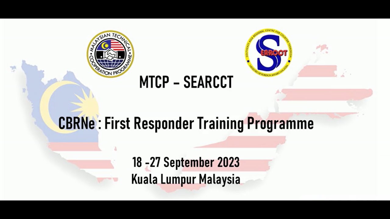 Virtual Tour MTCP-SEARCCT CBRNE 2024: Terrorism 101 Programme