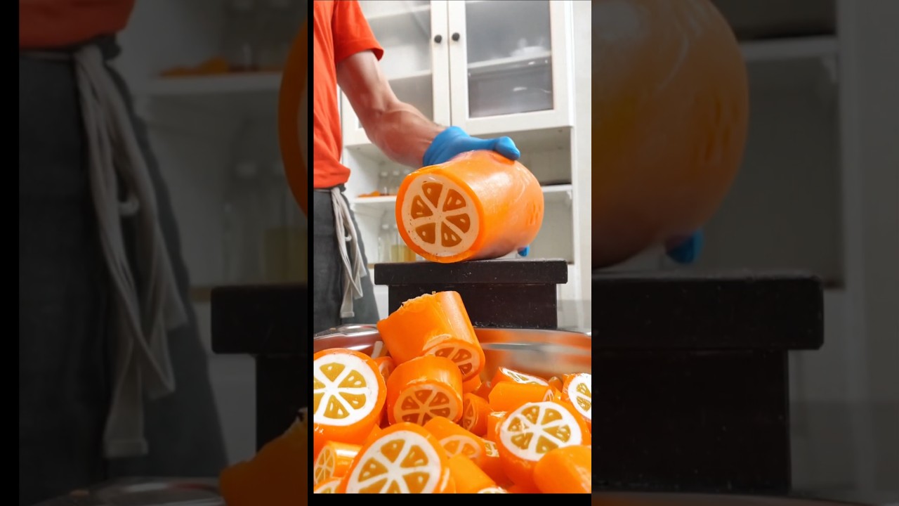 MIND-BLOWING Orange Candy Cutting Tricks!