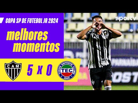 Gols e lances de Atlético Mineiro x Timon