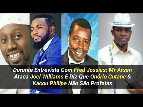 AQUECEU: Mr Arssen Ataca Joel Williams E Diz Que Onório Cutane E Kacou Philipe Não São Profetas