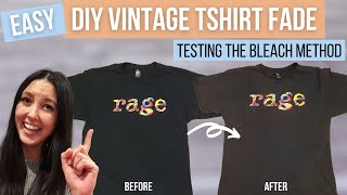 How to Vintage Wash & Fade a T-Shirt at home | DIY guide