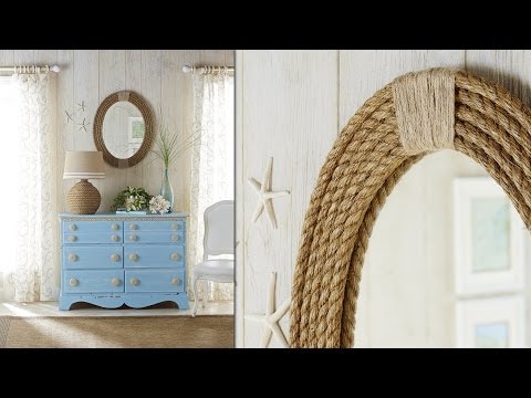 Nautical Rope Mirror Frame: DIY Rope Projects