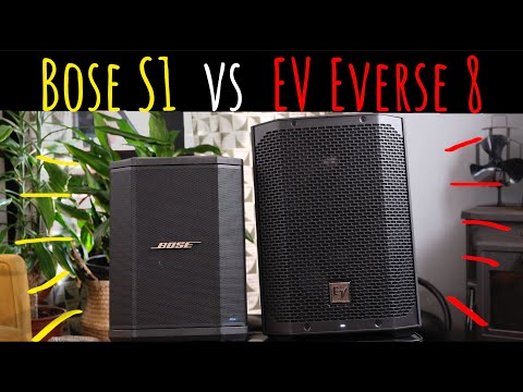 EV Everse 8 vs Bose s1 - Mic and Guitar Test