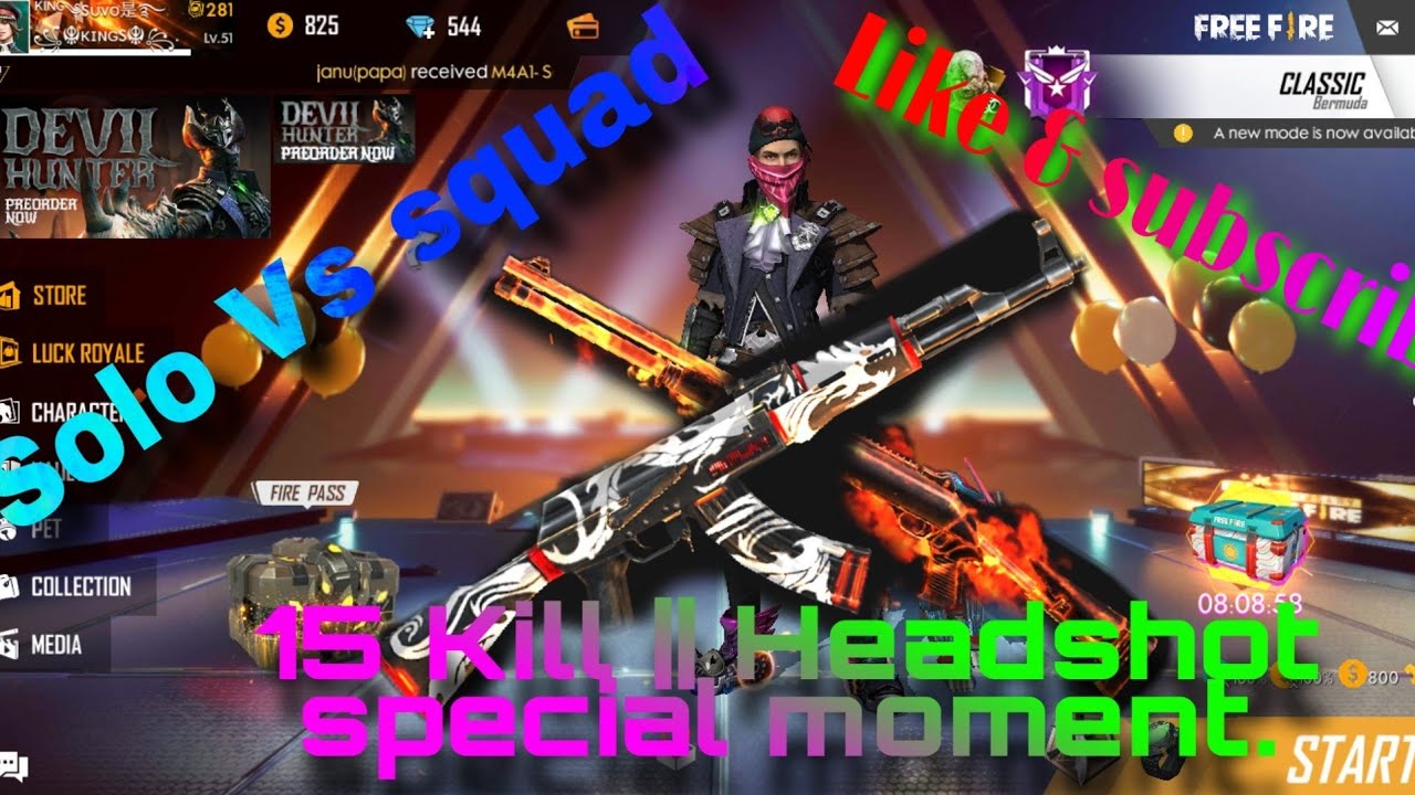 Best Solo vs Squad Player🔥👌//Free fire Battleground,,SS Gamingsvo videos.