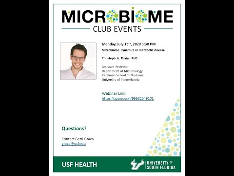Webinar - Microbiome dynamics in metabolic disease - Dr. Christoph Thaiss