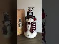 Cracker Barrel fiber optic snowman product demonstration
