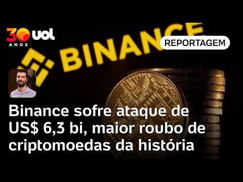 Binance sofre ataque de US$ 6,3 bi, maior roubo de criptomoedas da história
