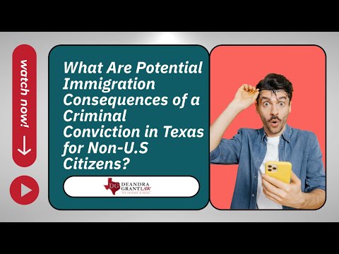 What Are Potential Immigration Consequences of a Criminal Conviction in Texas for Non-U.S Citizens?