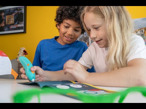 3D rašiklis 3Doodler Start+ su užpildų rinkiniu video