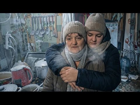 In Russia, people freeze in winter. Mom and daughter dream of firewood.
